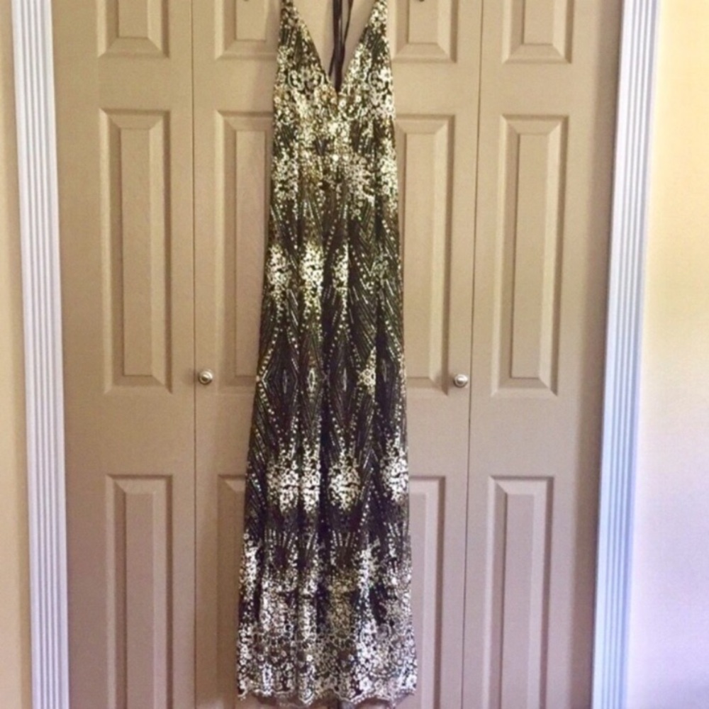 Fashion Nova Black Sequin Maxi Dress - Picture 5 of 8